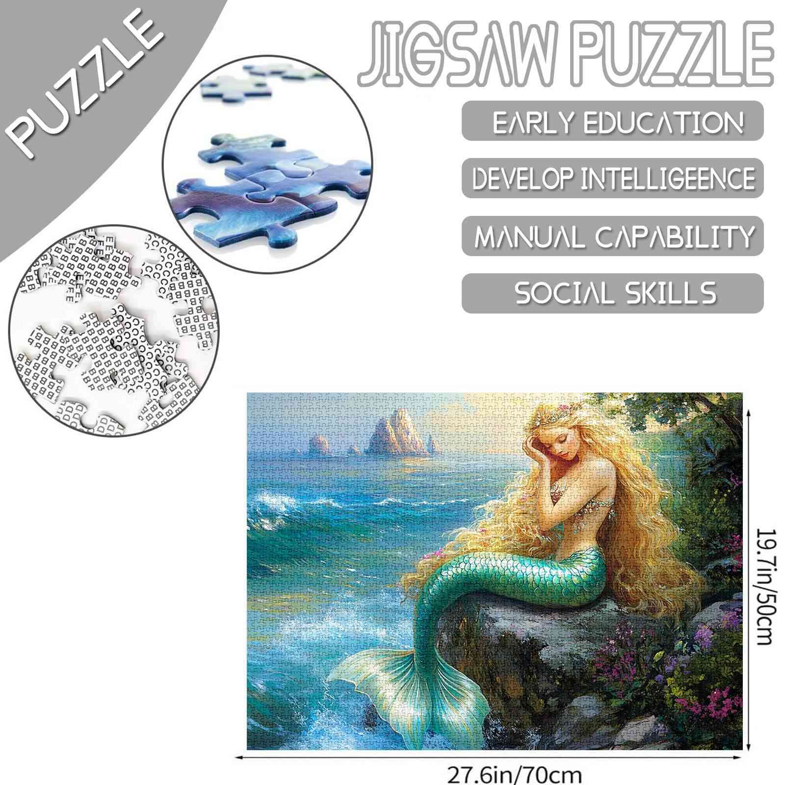 Coastal Mermaid Dreams Jigsaw Puzzles