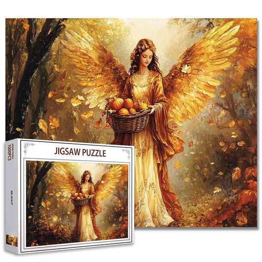 Autumn Harvest Angel Jigsaw Puzzles