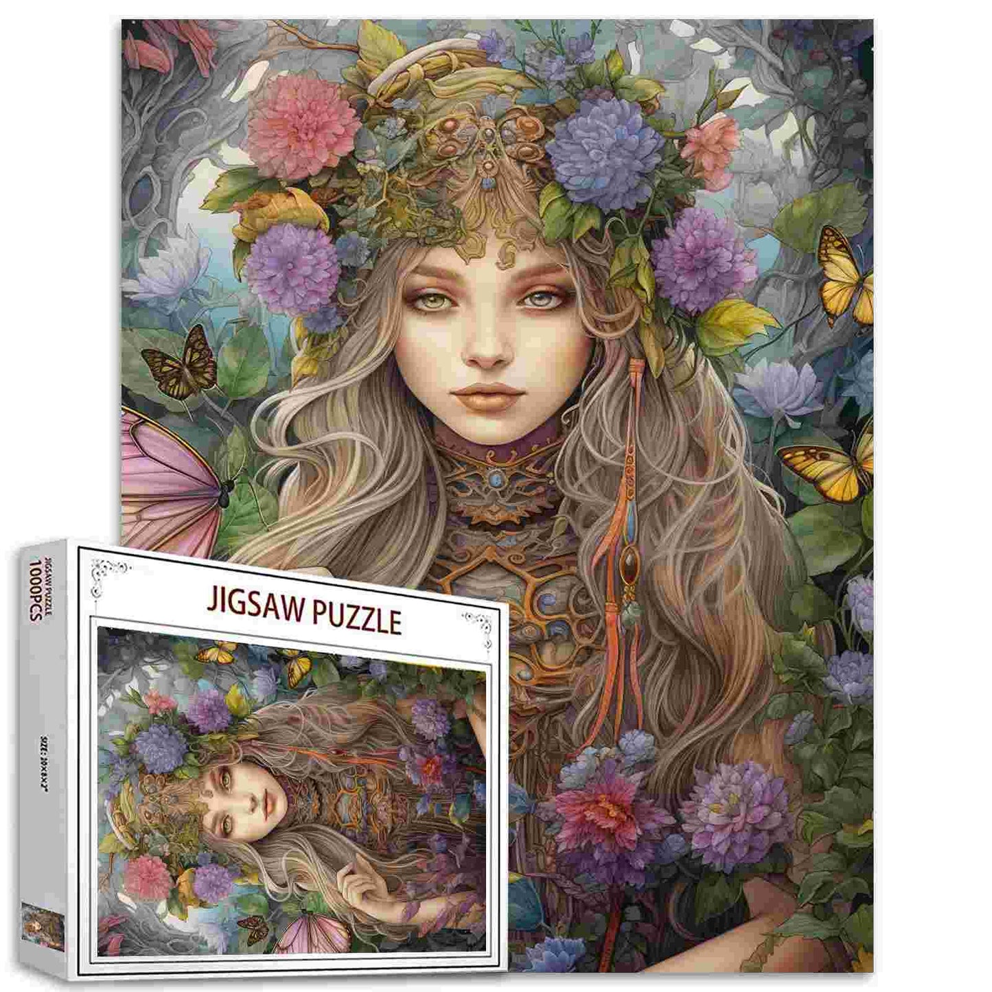 Crowned Fairy in Forest Jigsaw Puzzle