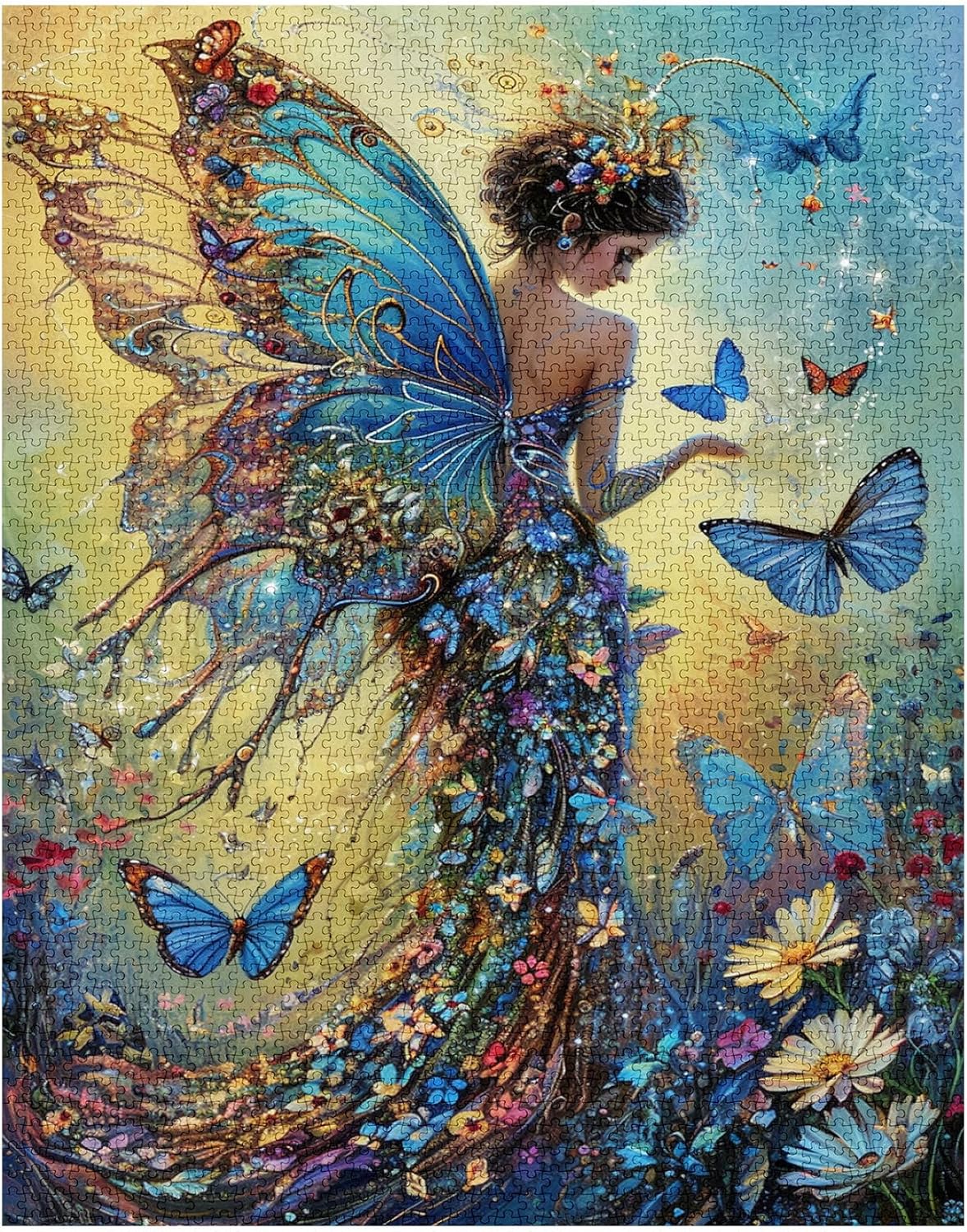 Fairy in blue dress Jigsaw Puzzles