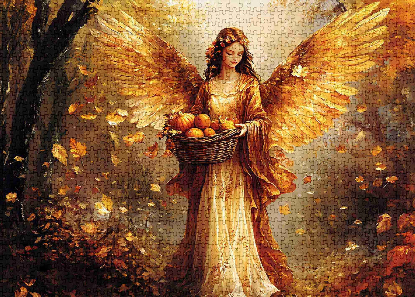 Autumn Harvest Angel Jigsaw Puzzles