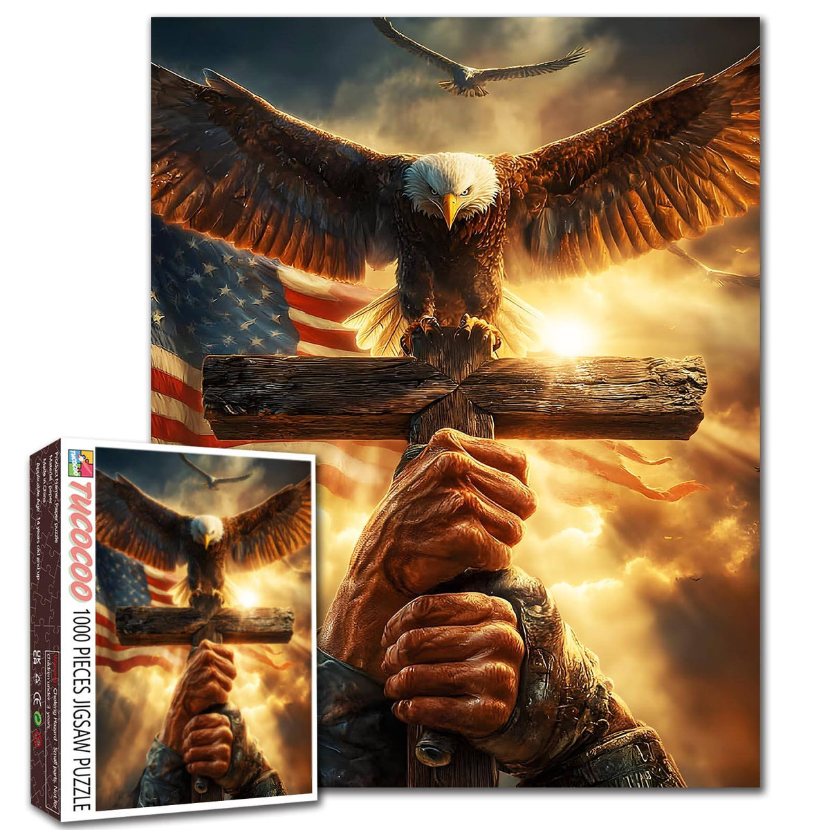 Eurographics Eagle Puzzle – 750 Teile – Aus Recyceltem Karton – Hochwertige Stanzung – Für Die Ganze Familie Eurographics Eagle Puzzle – 750 Teile – Aus Recyceltem Karton – Hochwertige Stanzung – Für Die Ganze Familie