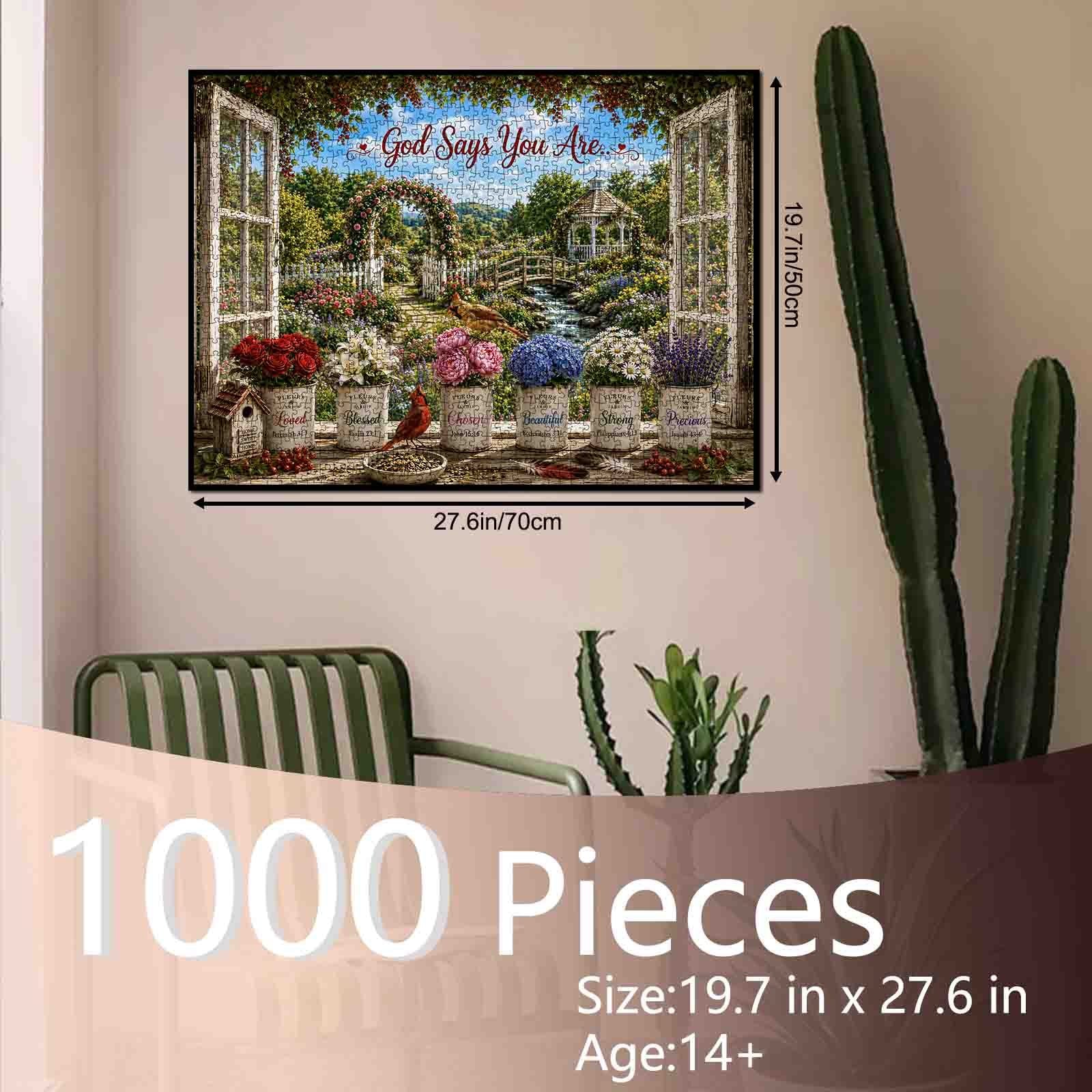 Faith Filled Garden Blessings Jigsaw Puzzle