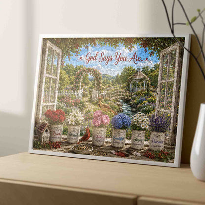 Faith Filled Garden Blessings Jigsaw Puzzle