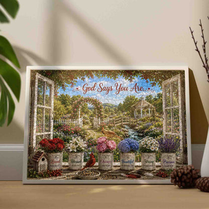 Faith Filled Garden Blessings Jigsaw Puzzle