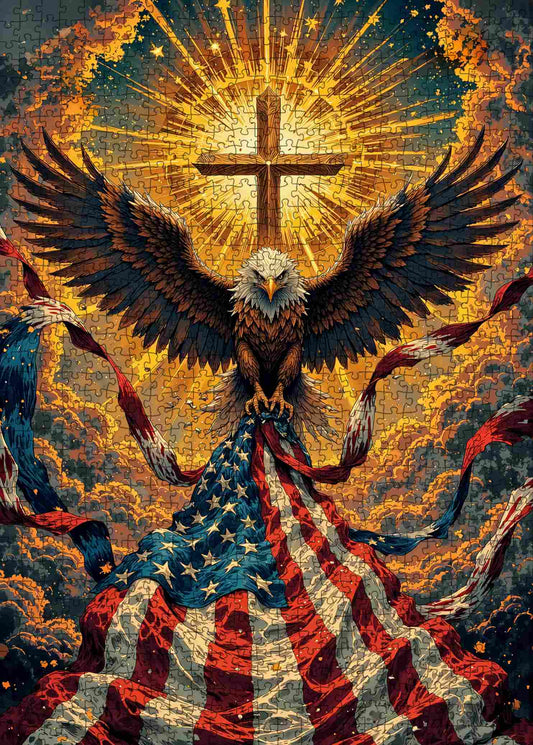 Faithful Eagle Glory Jigsaw Puzzle
