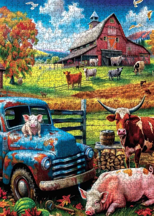Farmhouse with Animals Jigsaw Puzzle
