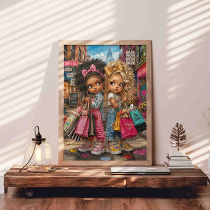 Fashion Besties Shopping Day Jigsaw Puzzle