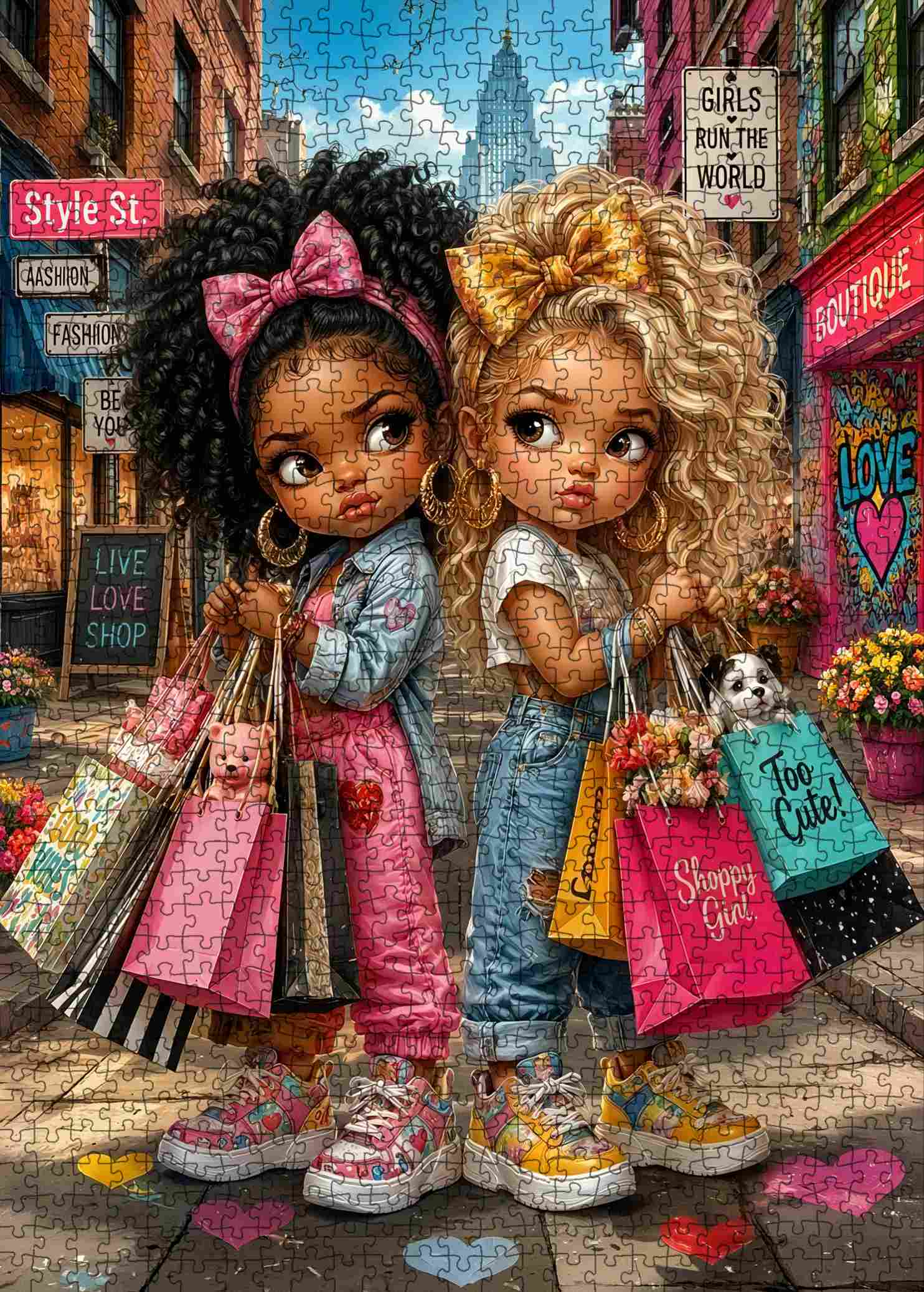 Fashion Besties Shopping Day Jigsaw Puzzle