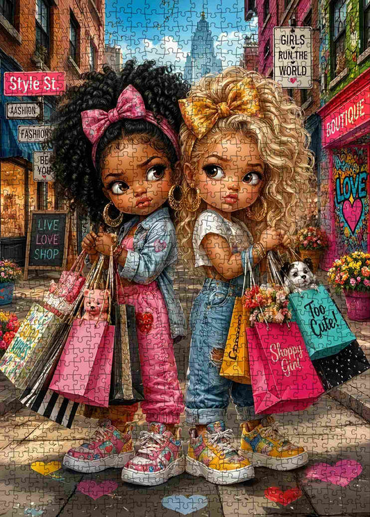 Fashion Besties Shopping Day Jigsaw Puzzle