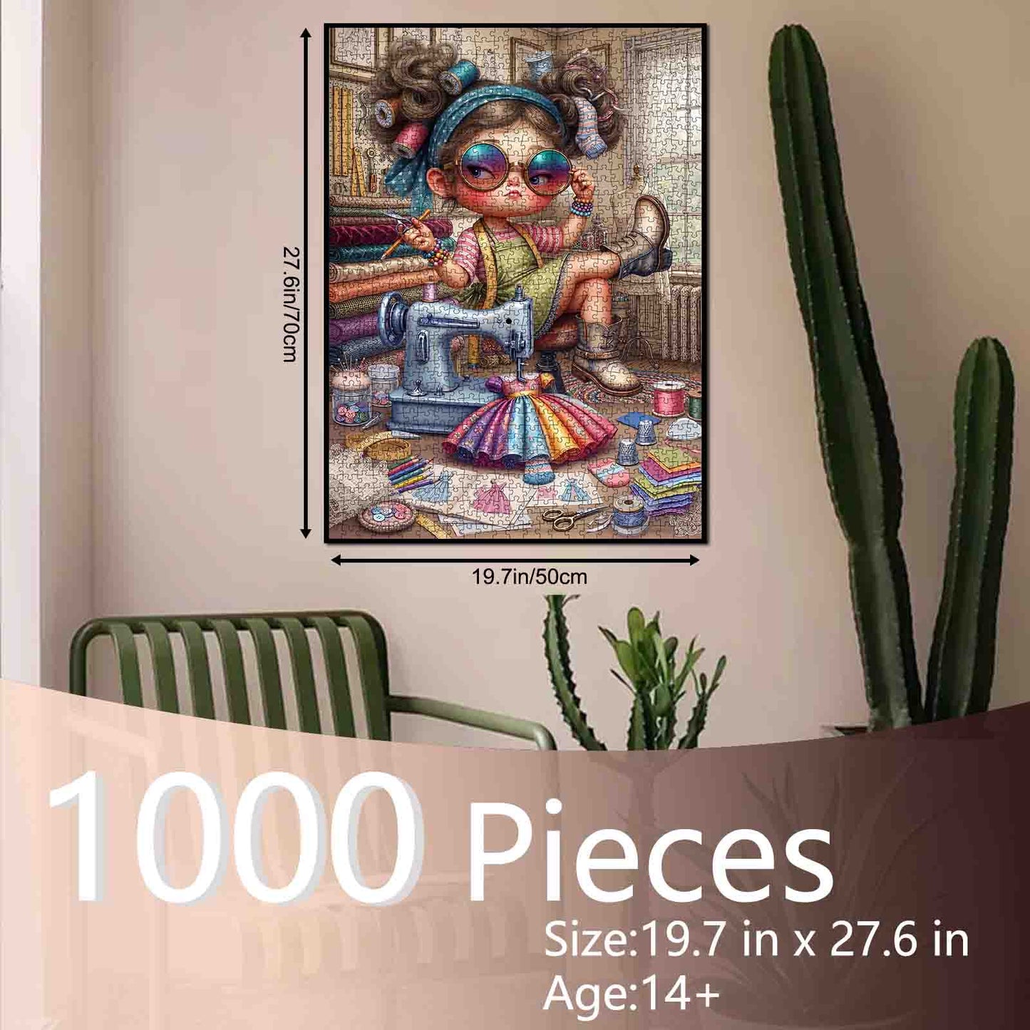 Fashion Designer Sewing Room Jigsaw Puzzle
