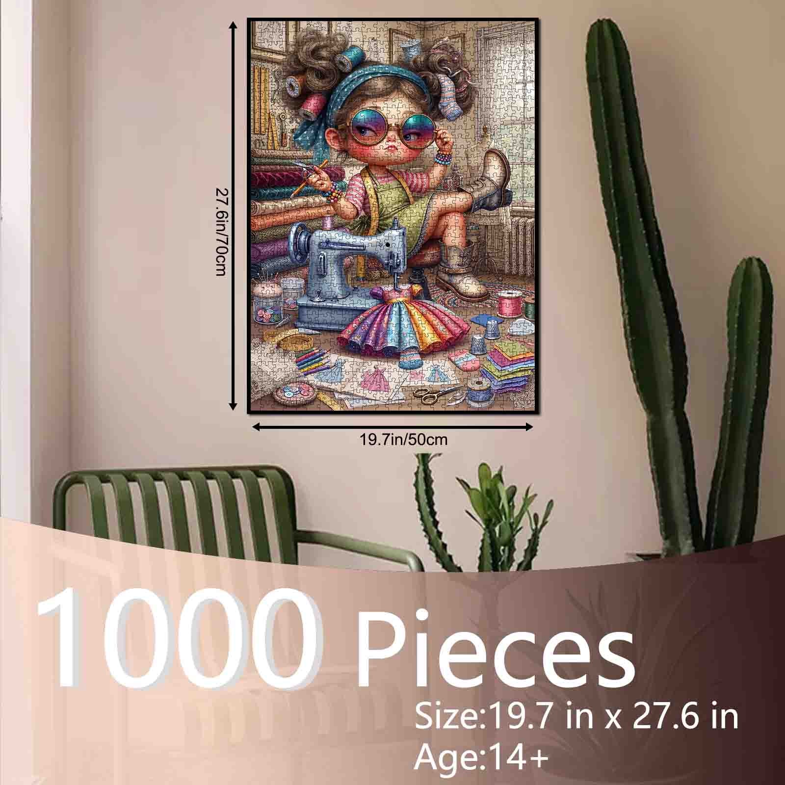 Fashion Designer Sewing Room Jigsaw Puzzle