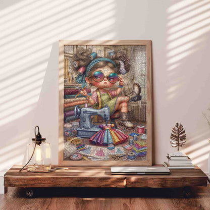 Fashion Designer Sewing Room Jigsaw Puzzle
