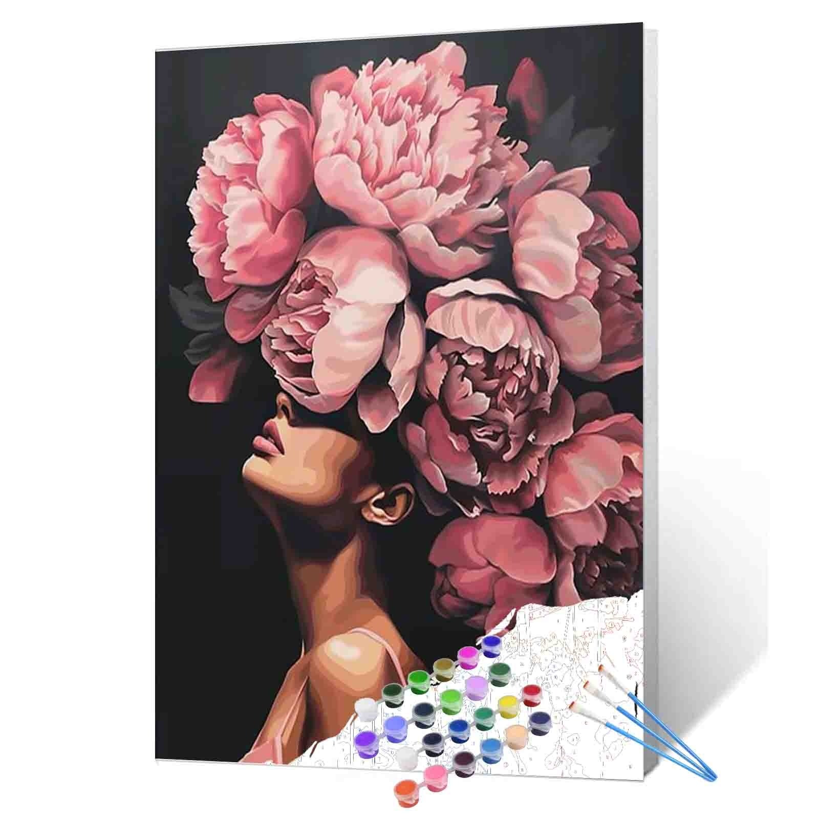 Women with Flowers Paint by Numbers – Tucocoo