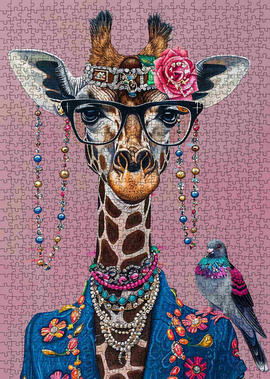Fashionable Giraffe Jigsaw Puzzle