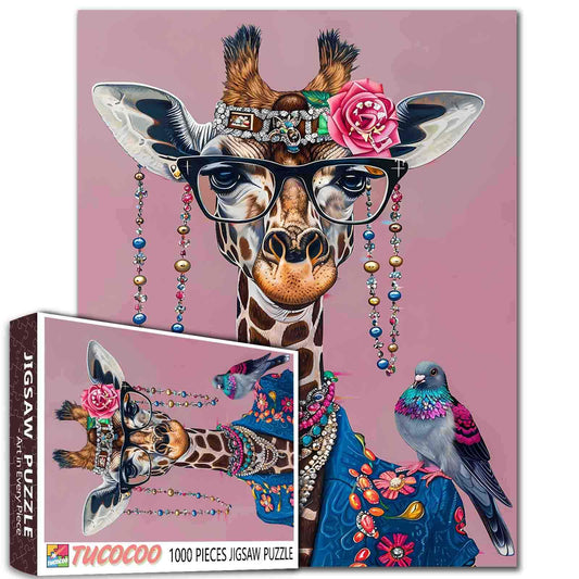 Fashionable Giraffe Jigsaw Puzzle