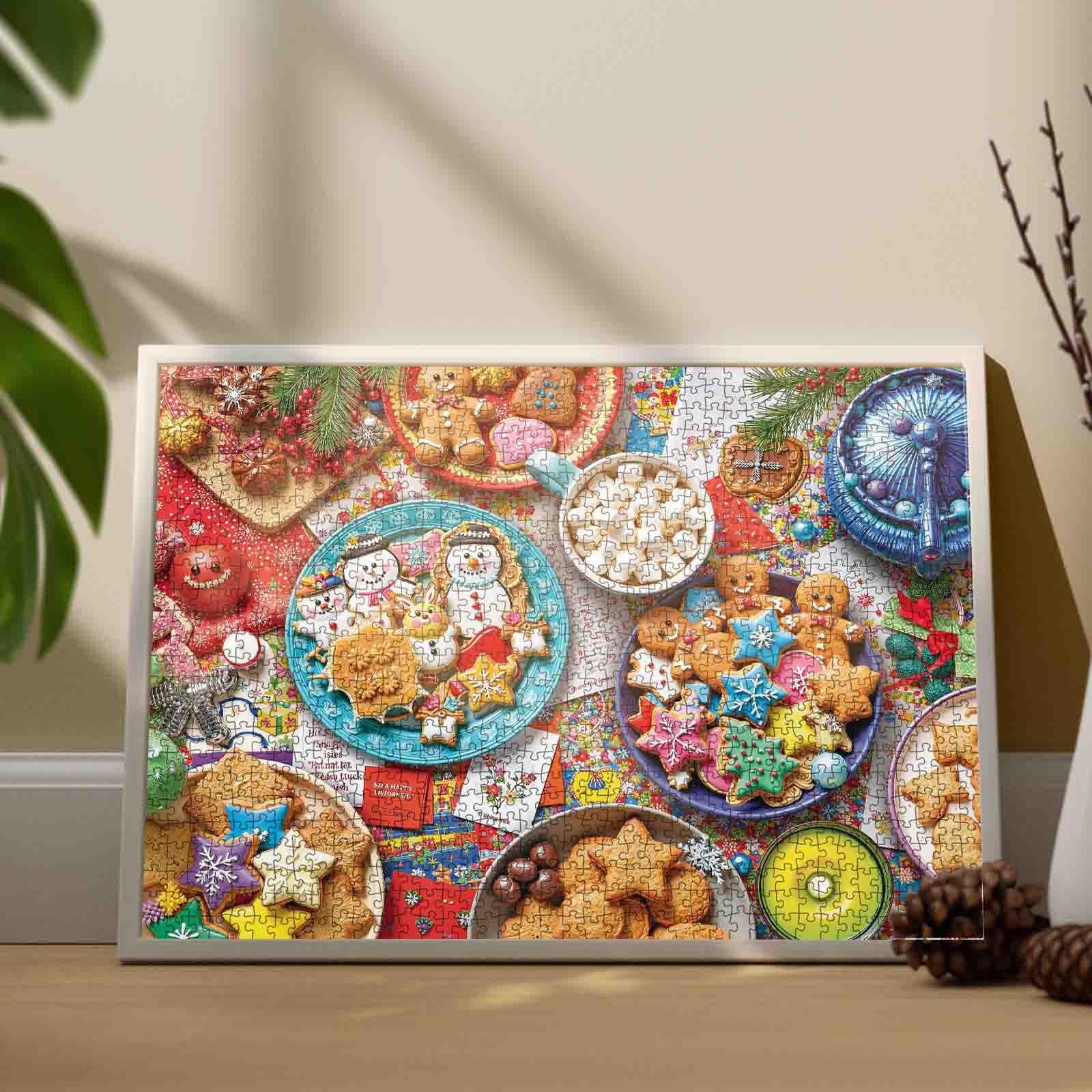 Festive Christmas Cookies Delight Jigsaw Puzzle