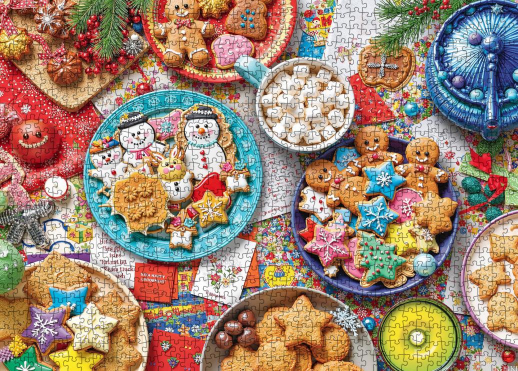Festive Christmas Cookies Delight Jigsaw Puzzle