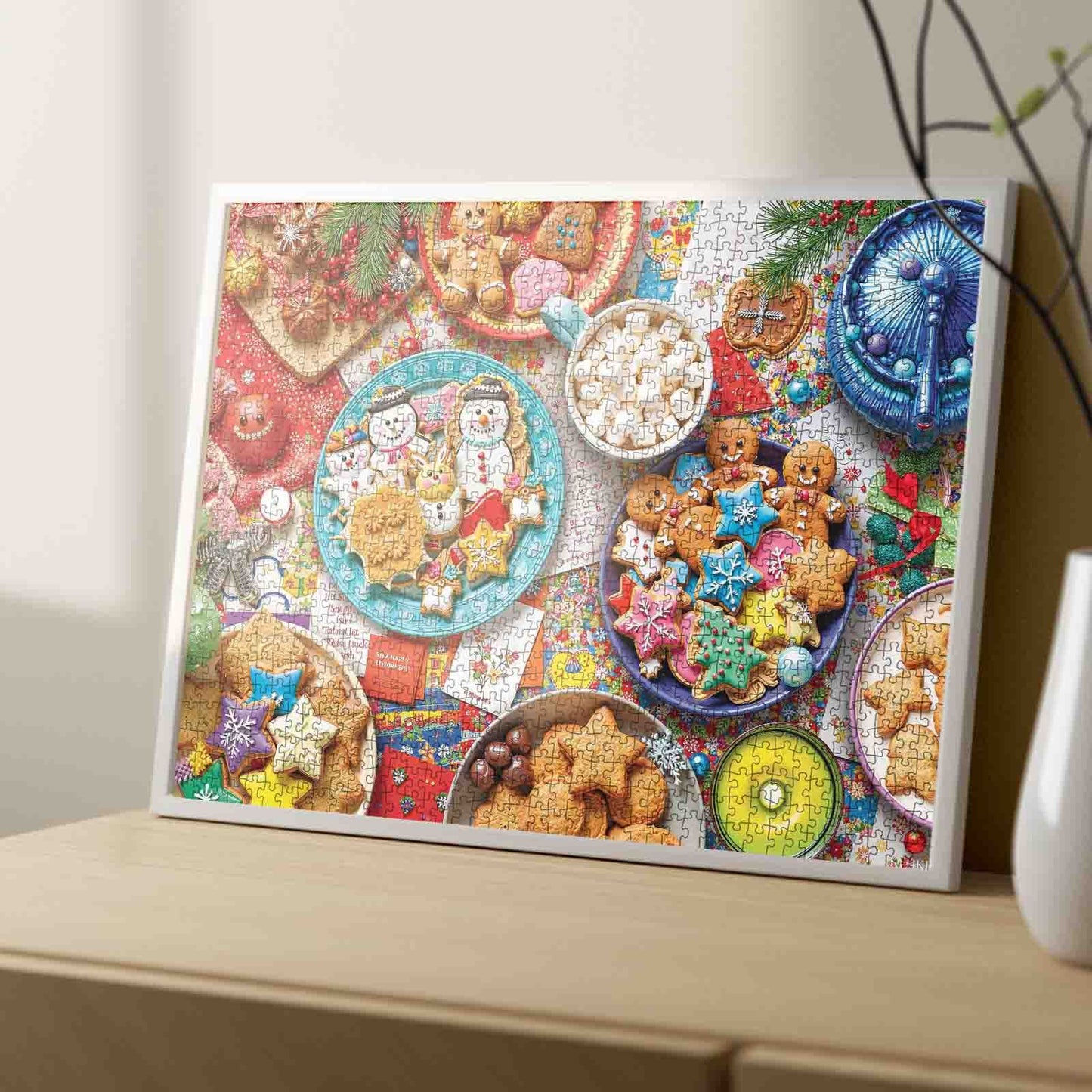 Festive Christmas Cookies Delight Jigsaw Puzzle
