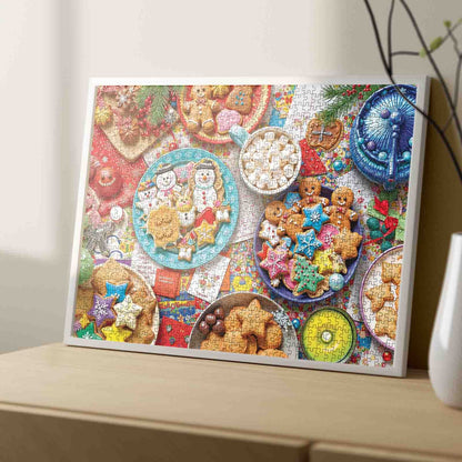 Festive Christmas Cookies Delight Jigsaw Puzzle