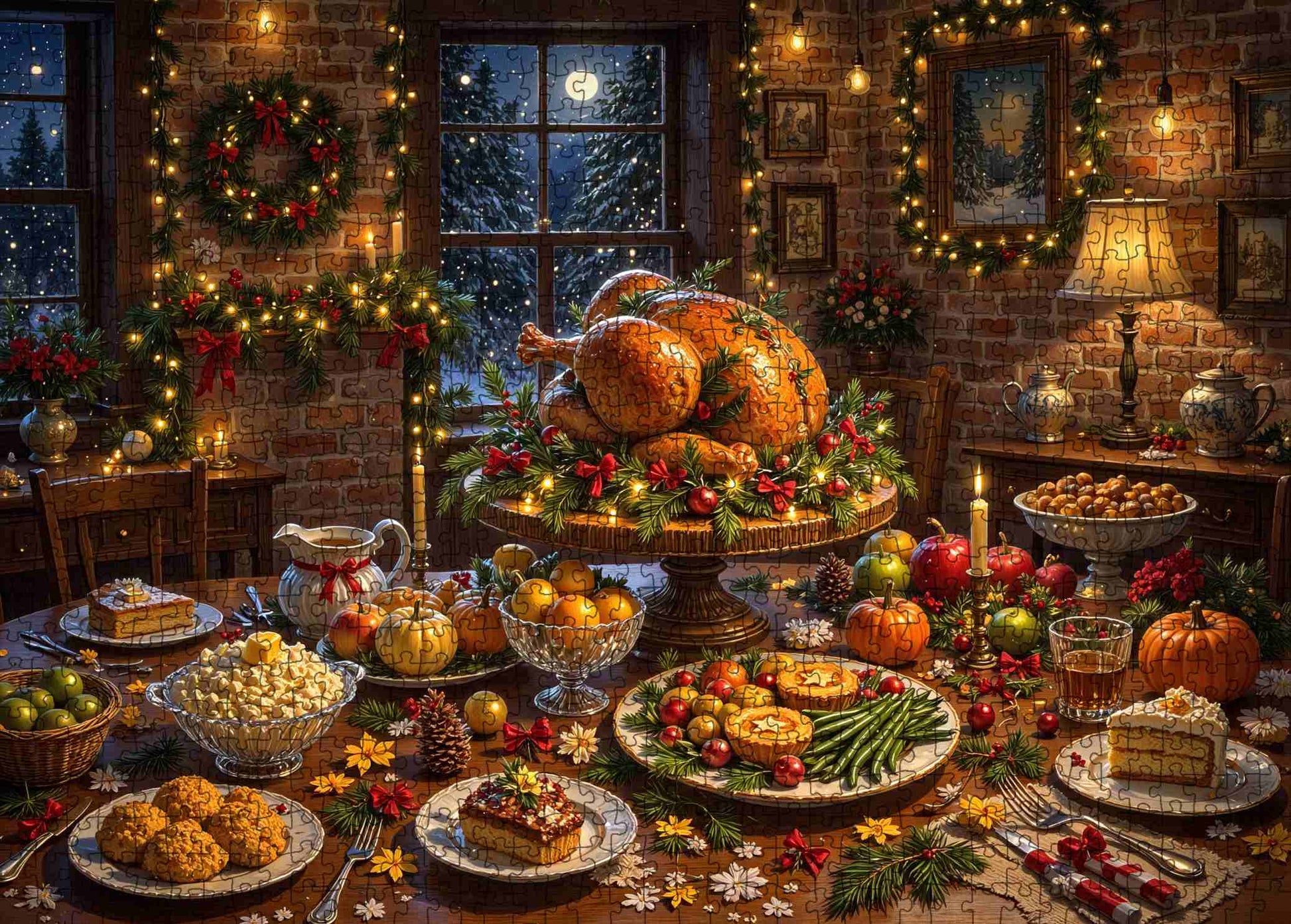 Festive Holiday Feast Jigsaw Puzzle