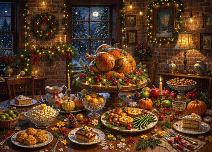 Festive Holiday Feast Jigsaw Puzzle