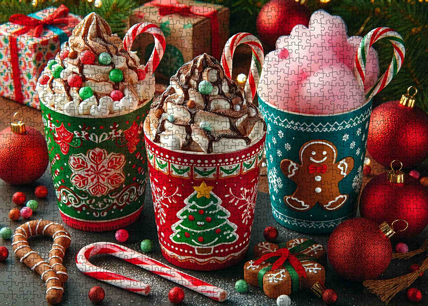 Festive Hot Chocolate Christmas Jigsaw Puzzle