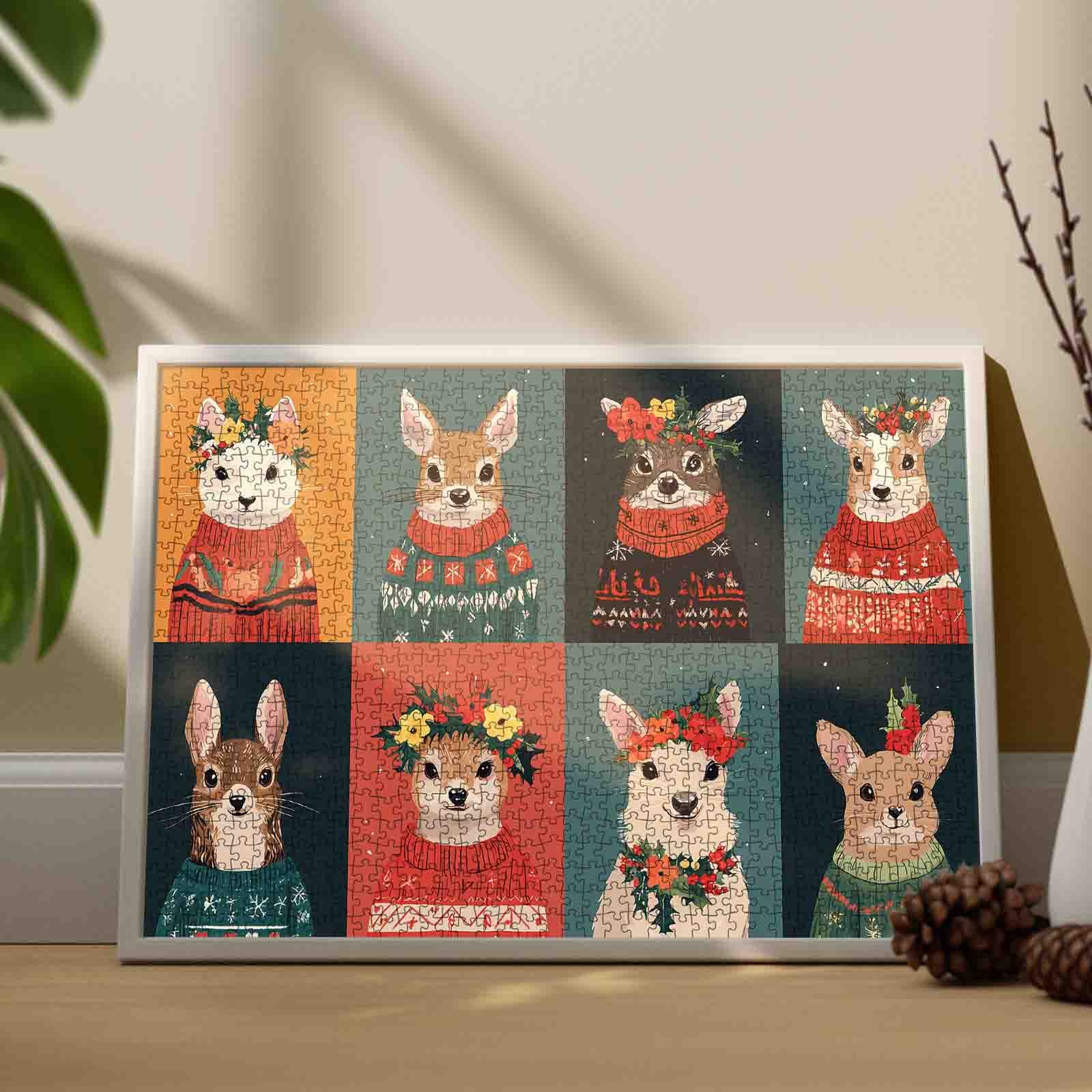 Festive Woodland Friends Jigsaw Puzzle
