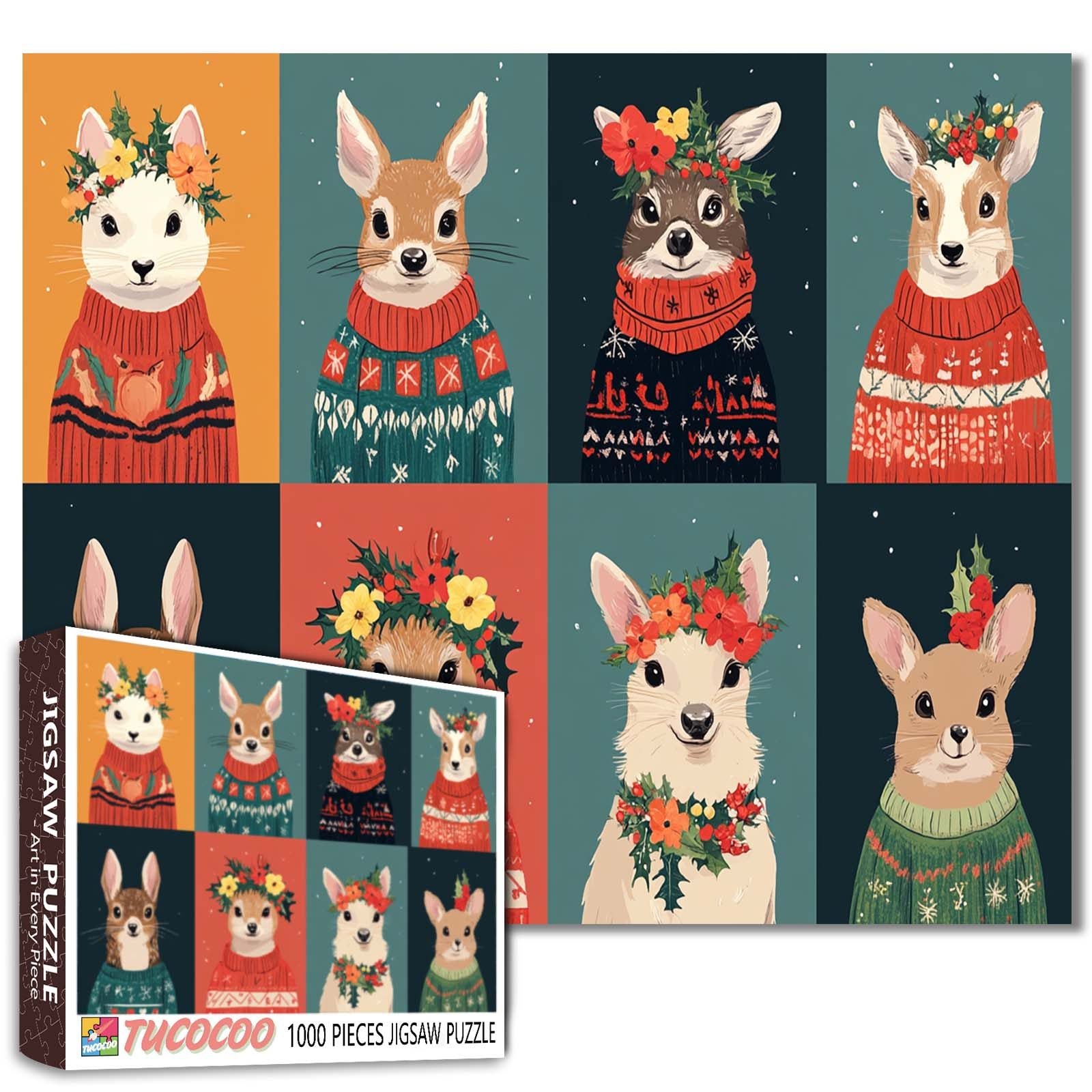 Festive Woodland Friends Jigsaw Puzzle