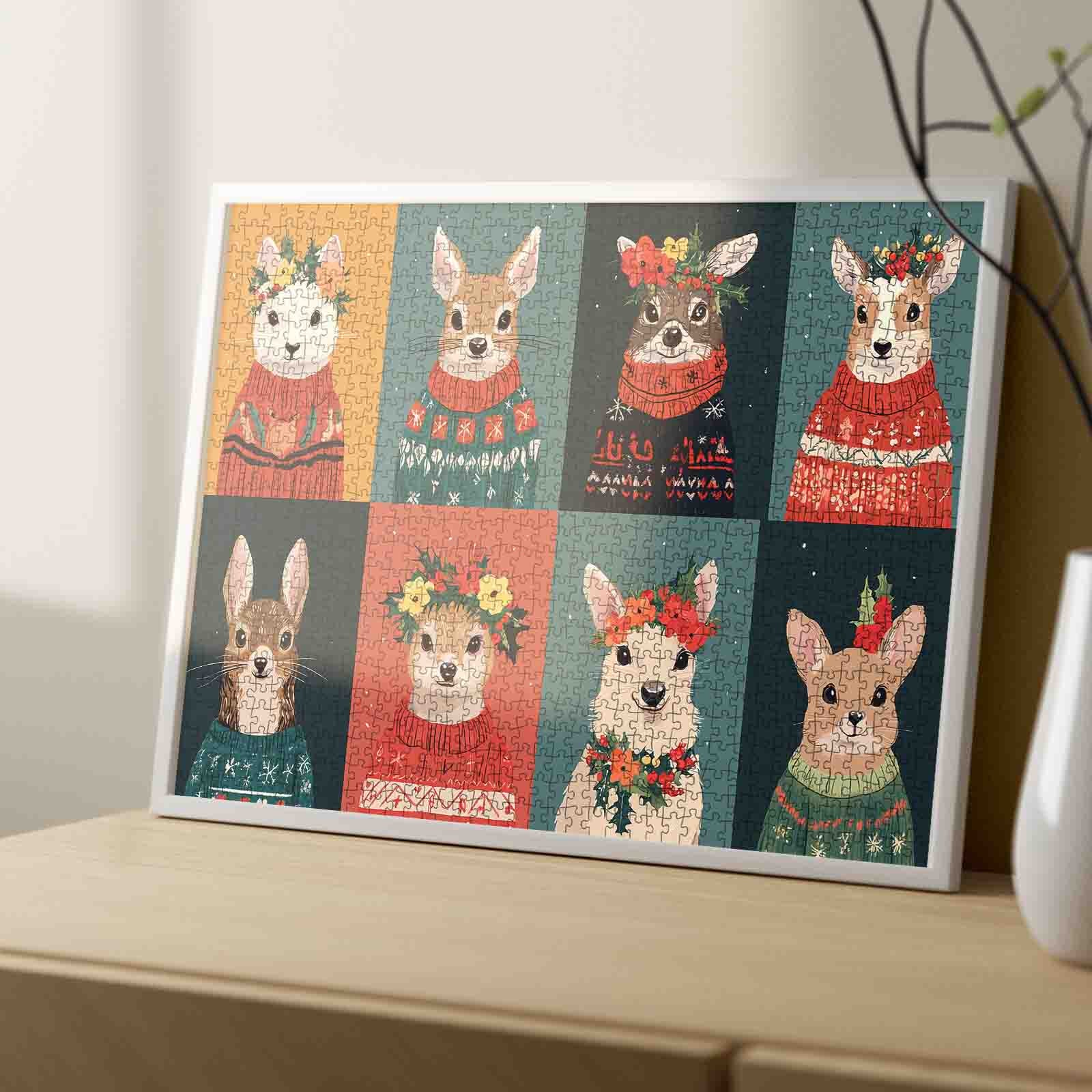 Festive Woodland Friends Jigsaw Puzzle