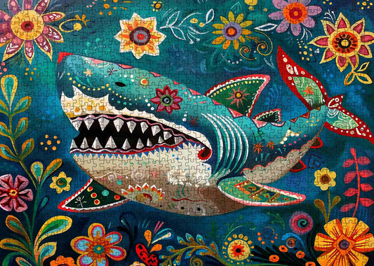 Fierce Shark Marine Animals Jigsaw Puzzle