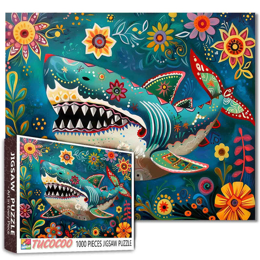 Fierce Shark Marine Animals Jigsaw Puzzle