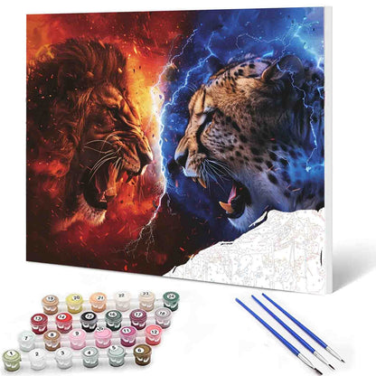 Fierce Showdown Paint by Numbers