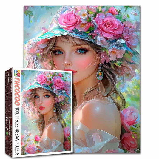 Floral Elegance Beauty Jigsaw Puzzle