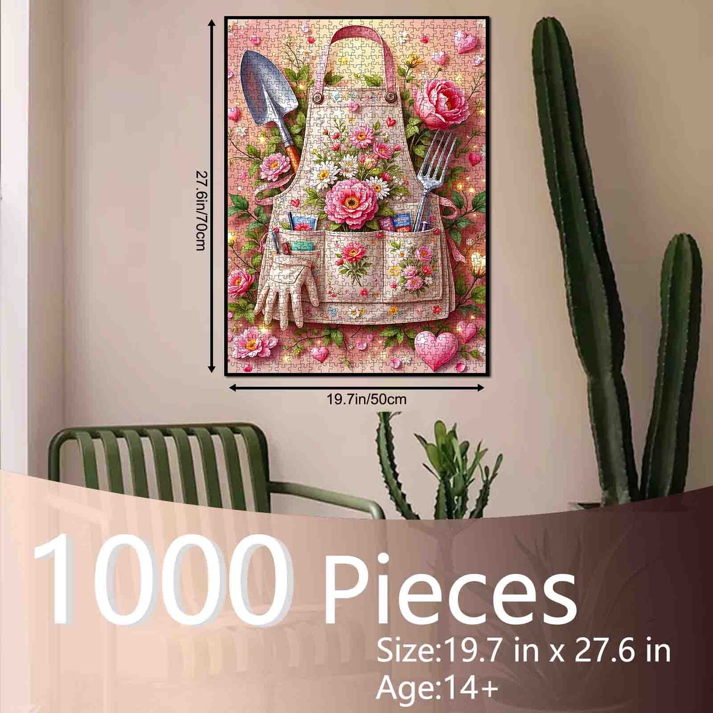 Floral Garden Apron Love Jigsaw Puzzle