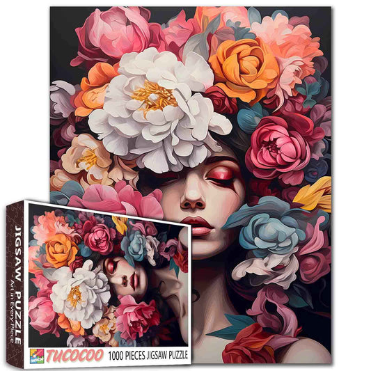 Floral Harmony Beauty Jigsaw Puzzle