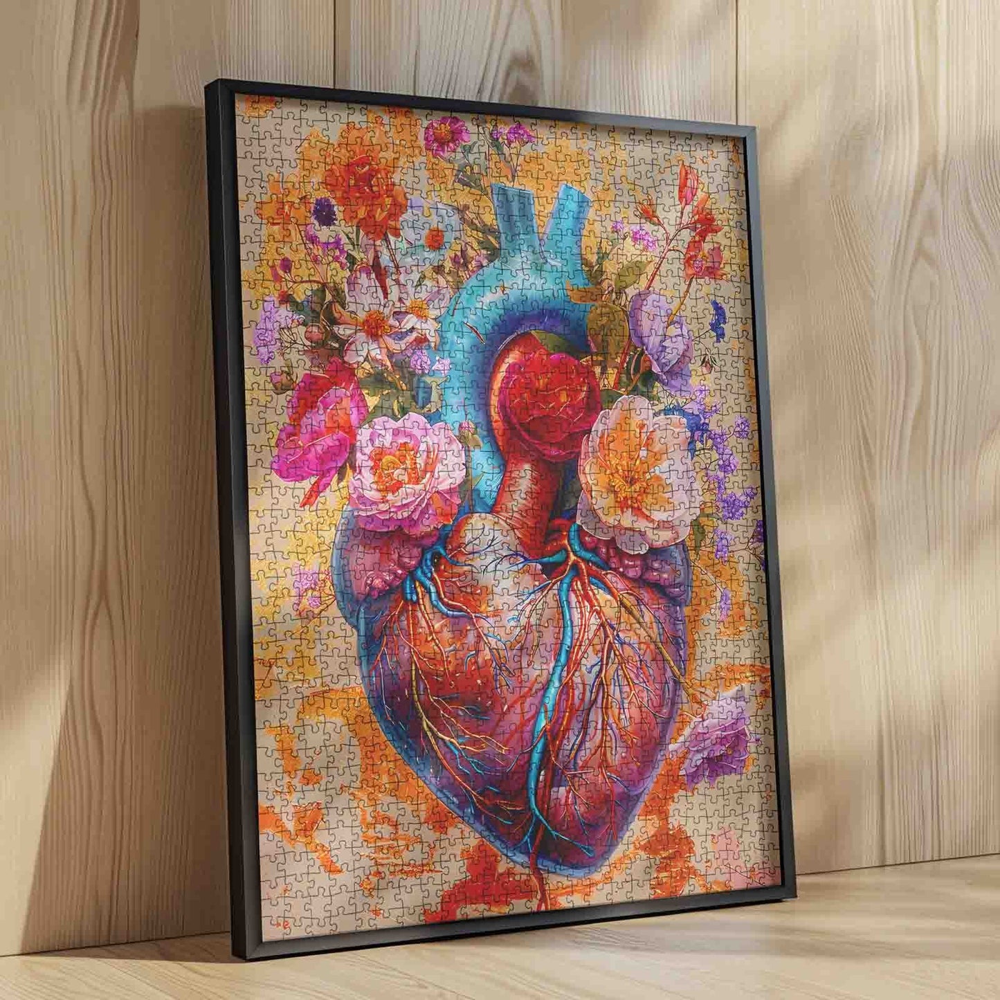 Floral Heart Anatomy Jigsaw Puzzle