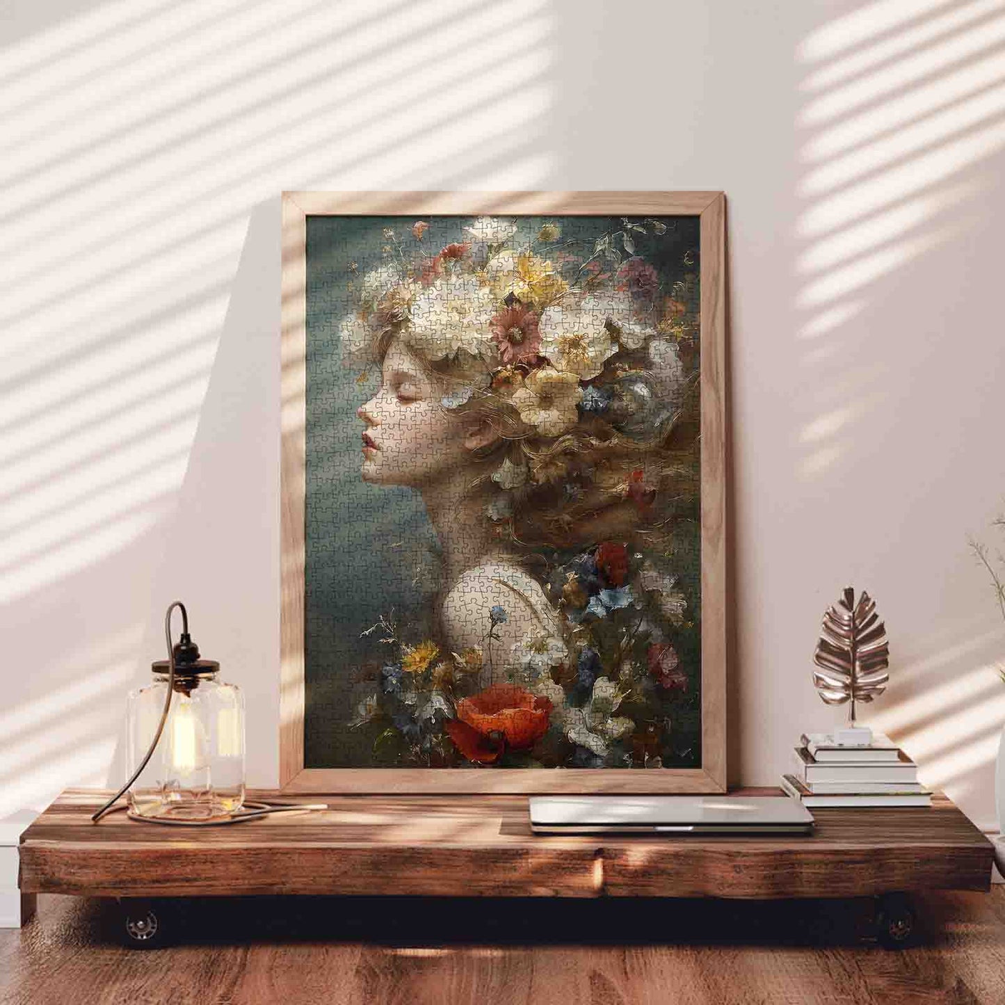 Floral Muse Portrait Fantasy Jigsaw Puzzle