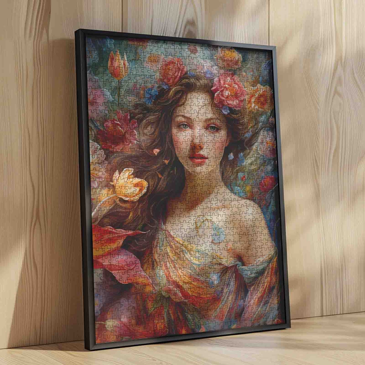 Floral Muse Portrait Jigsaw Puzzle
