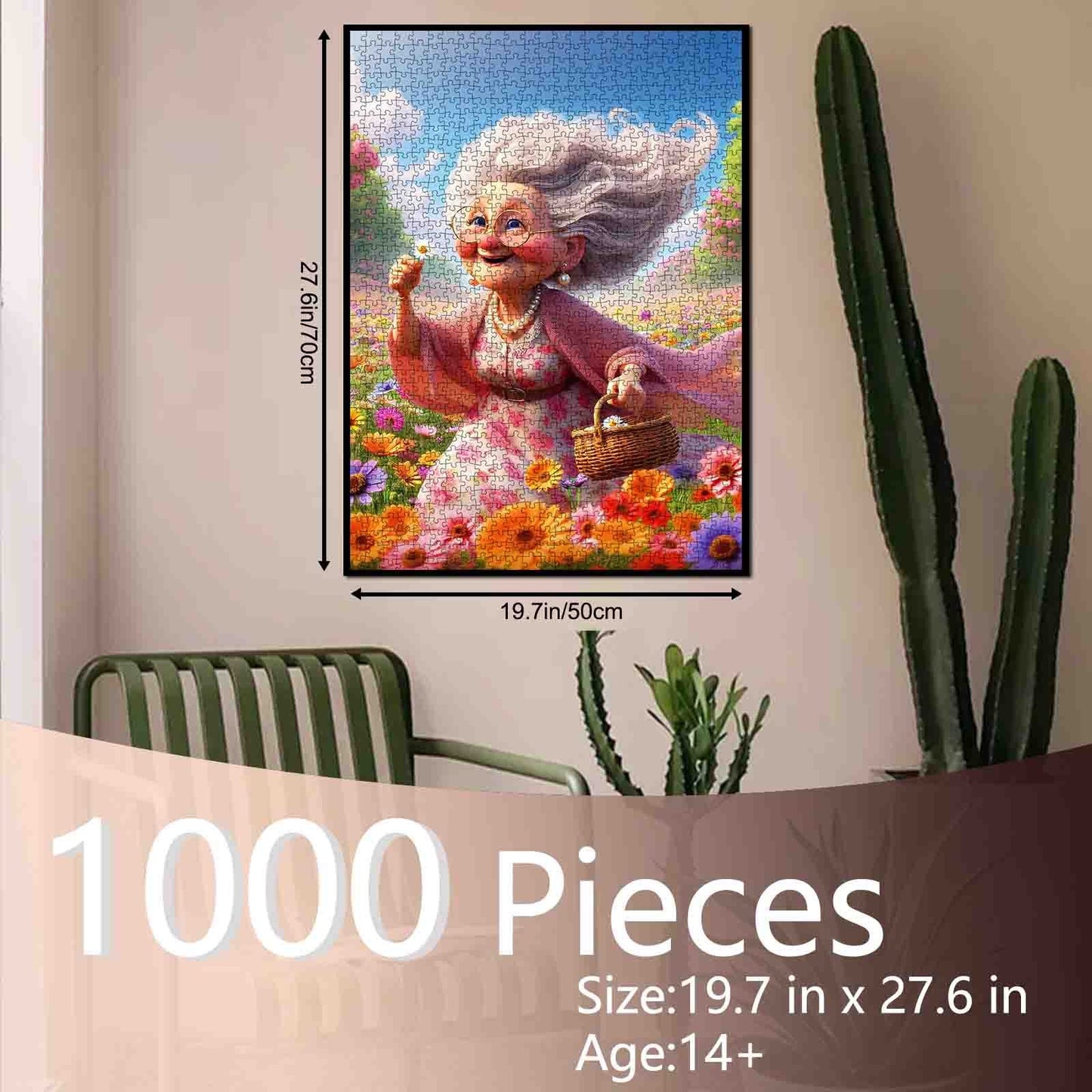Flower Field Grandma Jigsaw Puzzle
