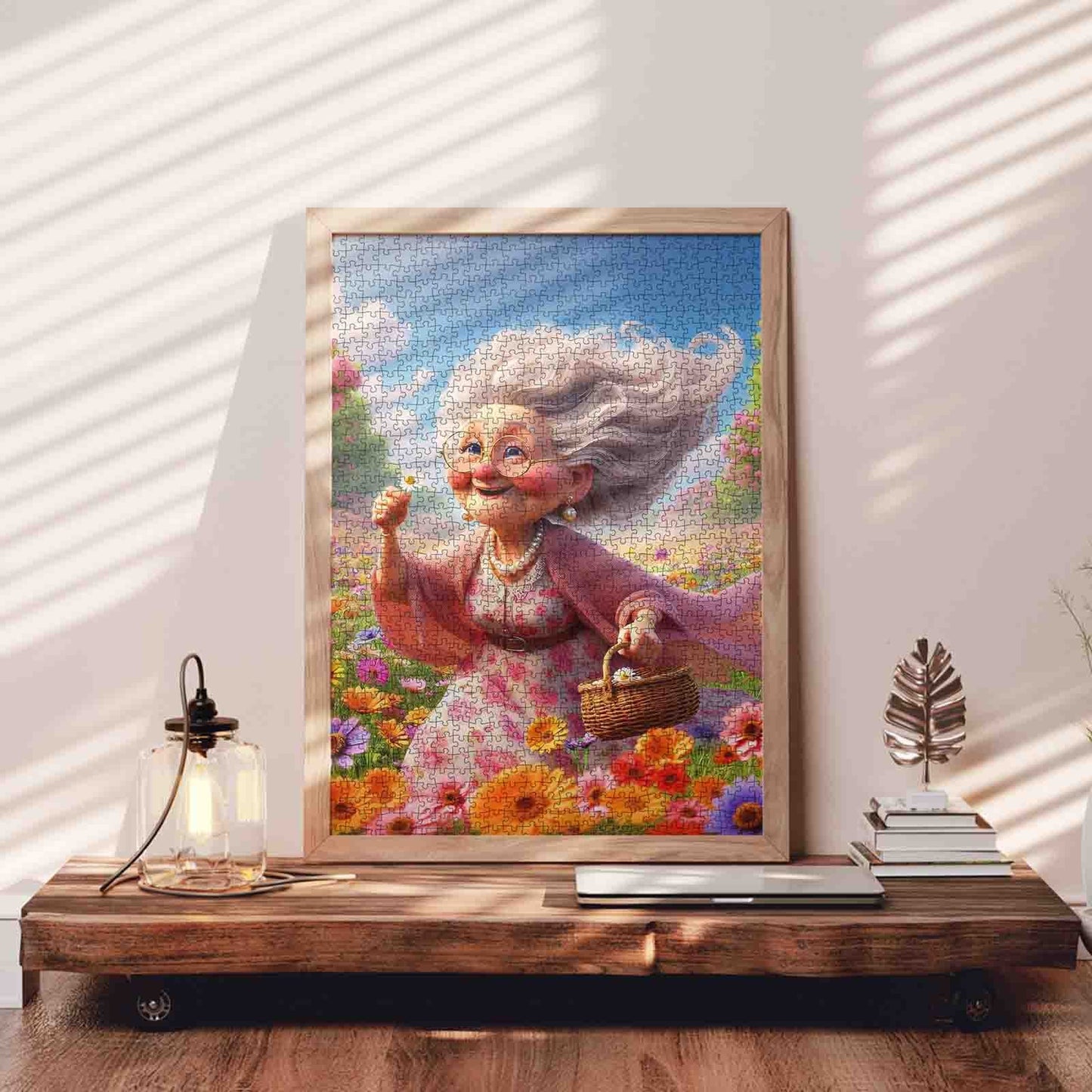 Flower Field Grandma Jigsaw Puzzle