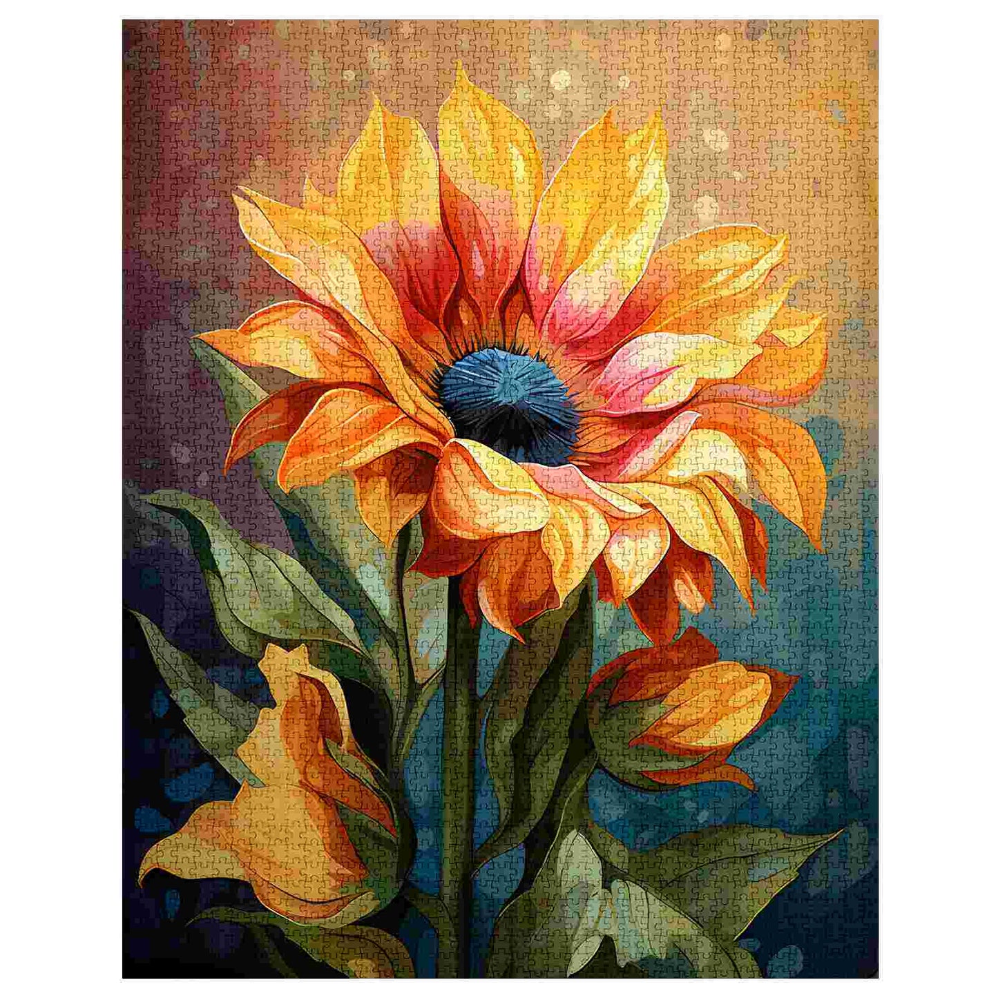 Sunflower Watercolor Jigsaw Puzzles