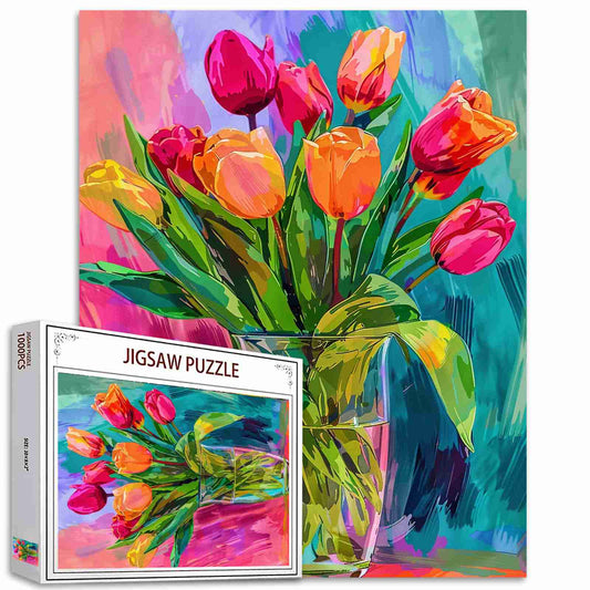 Vibrant Tulips Jigsaw Puzzles