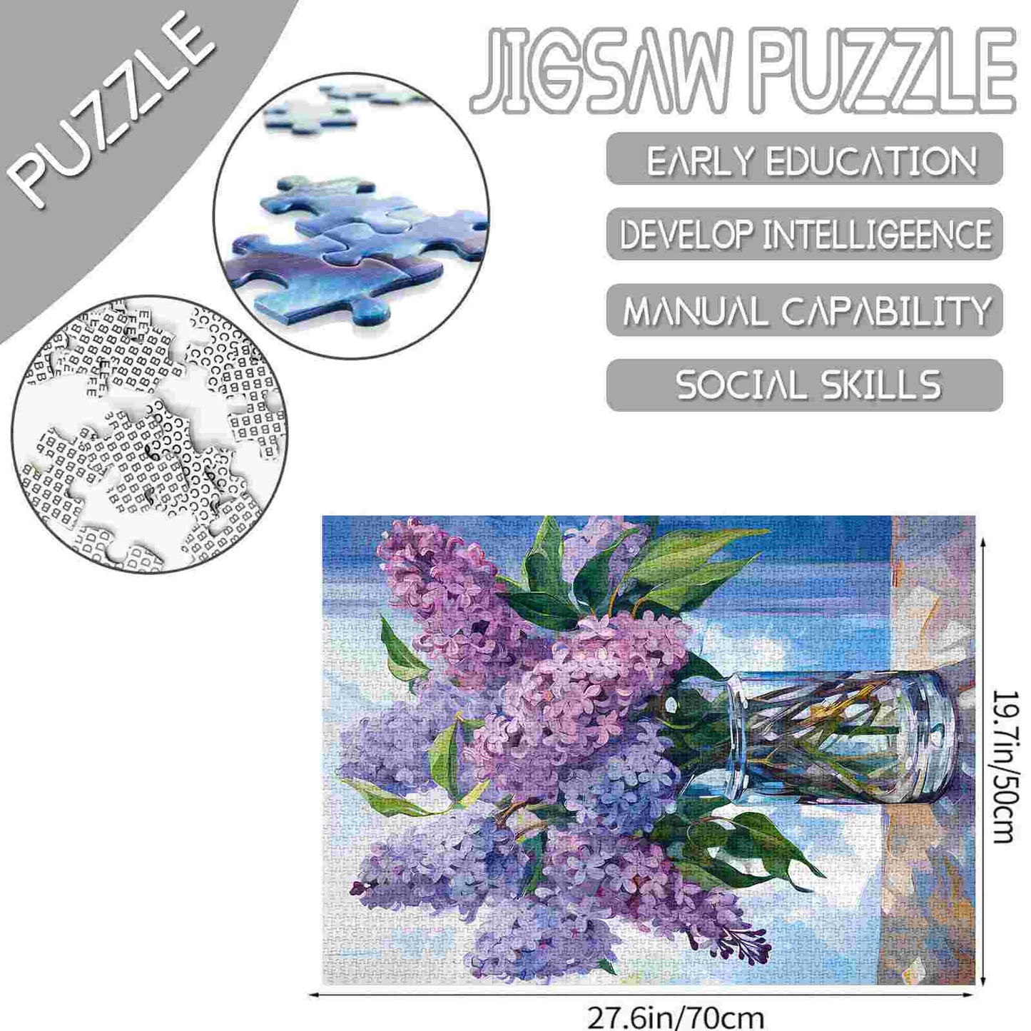 Lilac Bouquet Jigsaw Puzzles