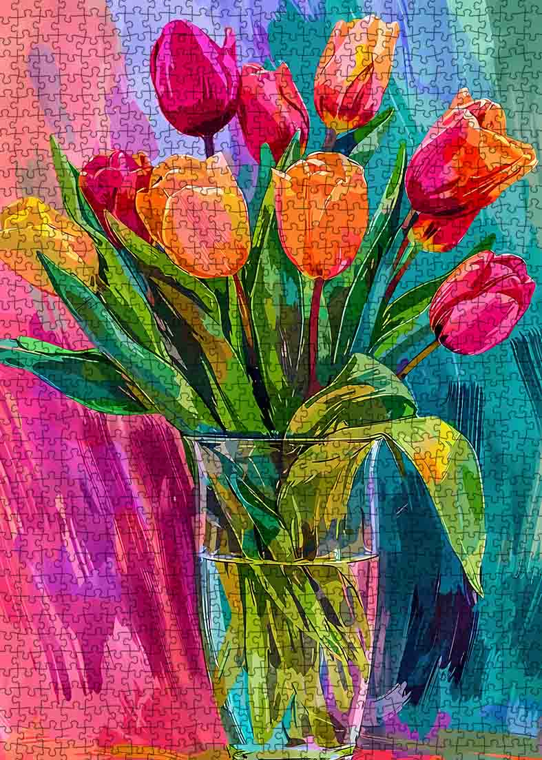 Vibrant Tulips Jigsaw Puzzles