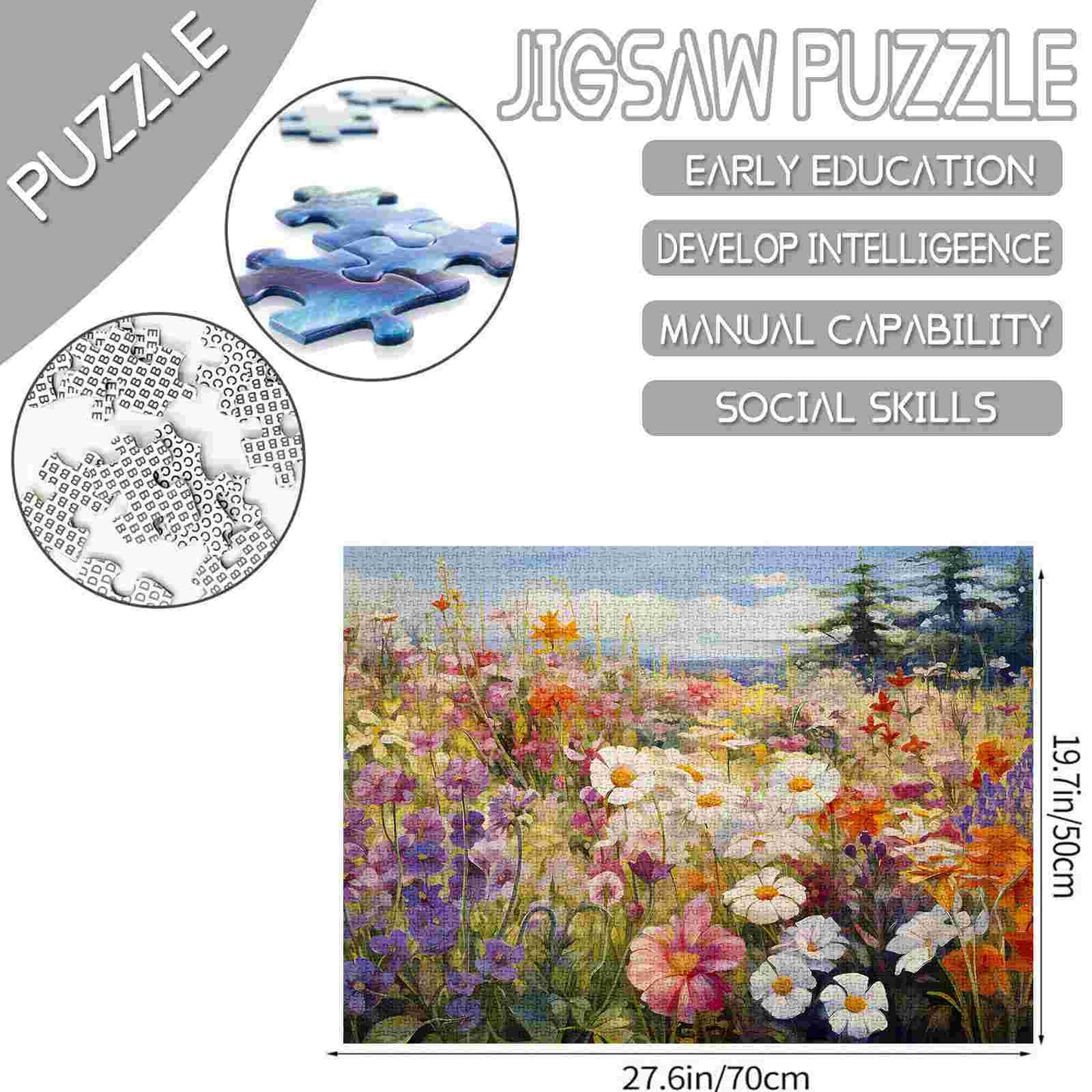 Colorful Wildflowers Jigsaw Puzzles