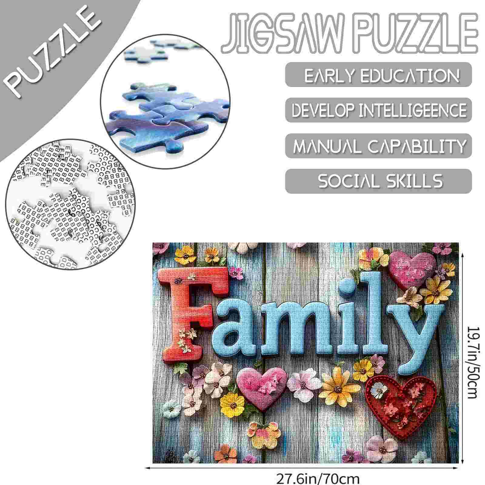 Family and Flowers Jigsaw Puzzle