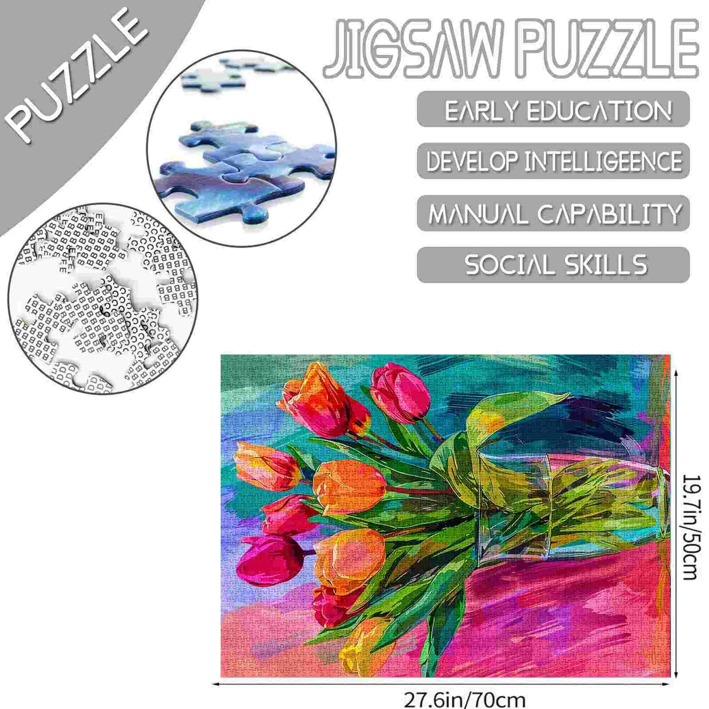 Vibrant Tulips Jigsaw Puzzles