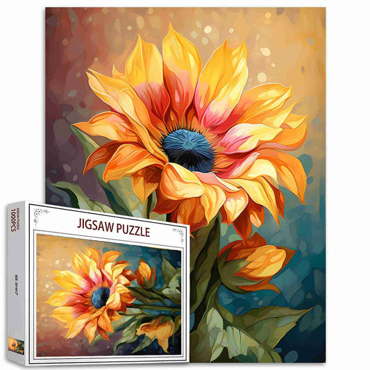 Sunflower Watercolor Jigsaw Puzzles