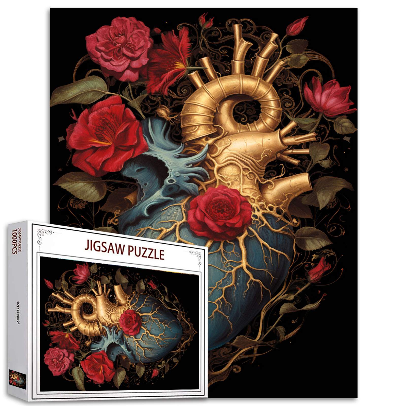 Heart of Roses Jigsaw Puzzles